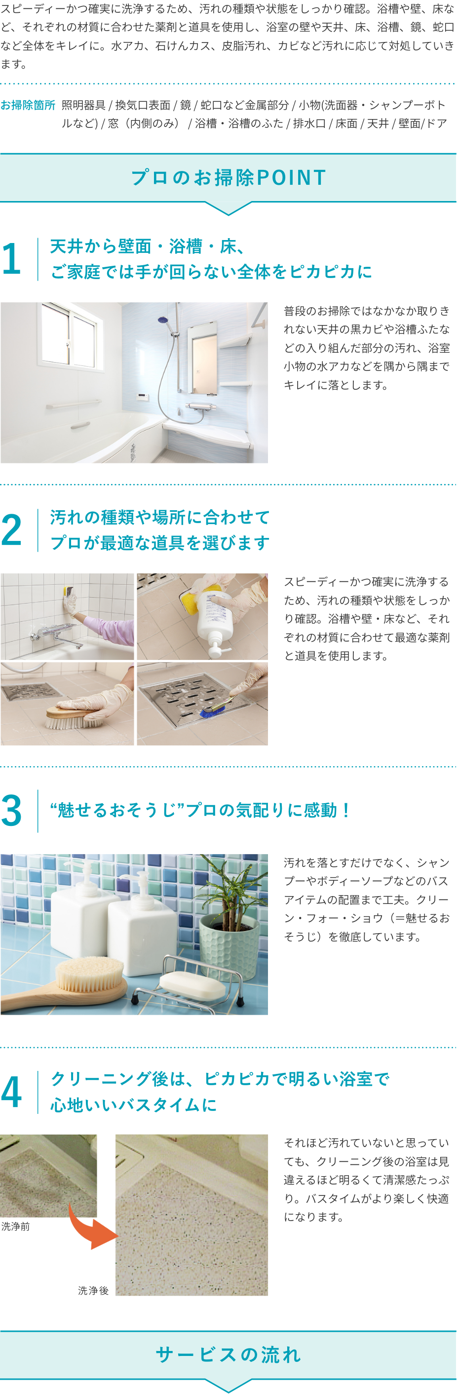 浴室クリーニング詳細